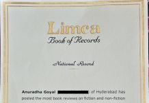 Anureviews National record Limca Book of Records