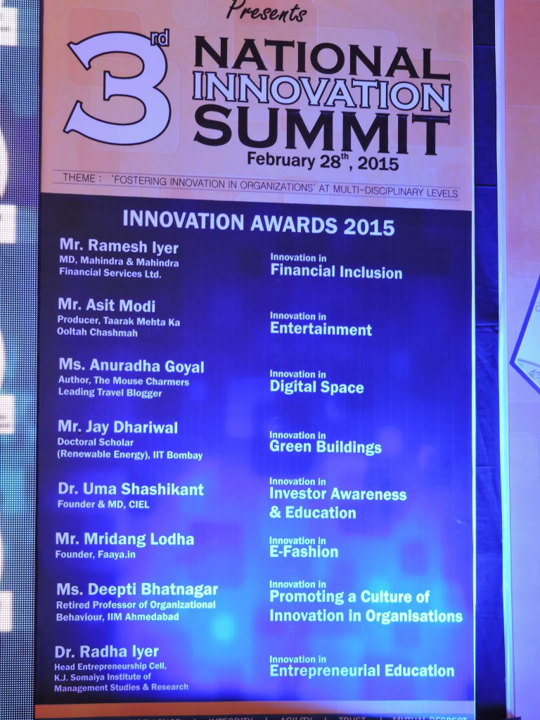 National Innovation Summit 2015