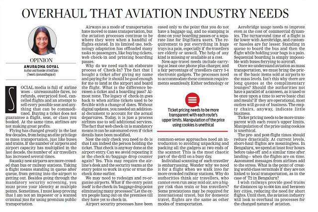 Aviation Industry Overhaul