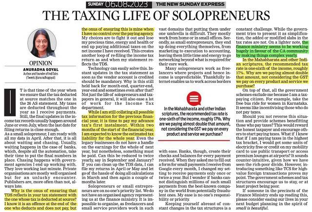 Taxing Life of Solopreneurs