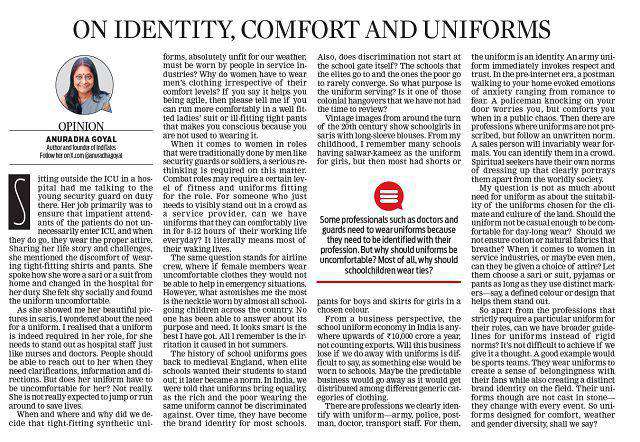 Uniforms for Comfort and Identity