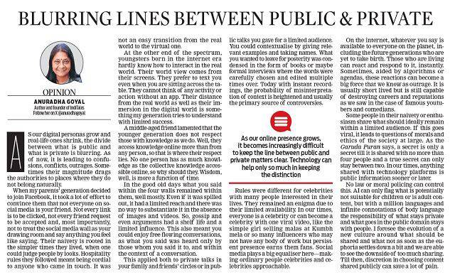 Blurring Lines in Public and Private