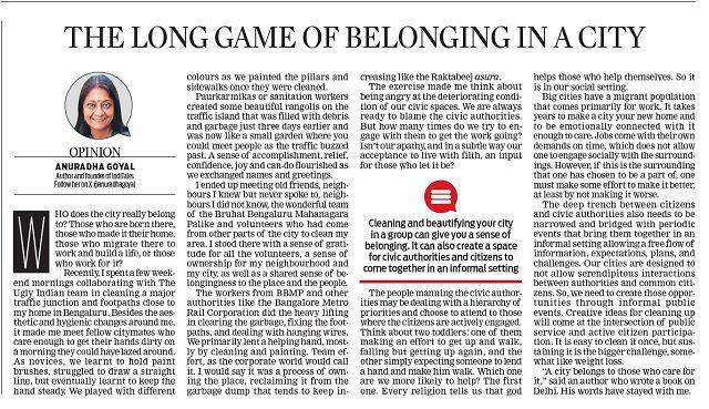 Who does the city belong to?